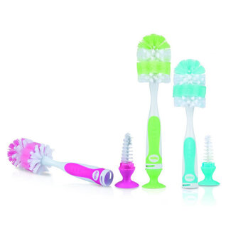 Nuby Cepillo para biberones y tetinas con ventosa 1 unidad