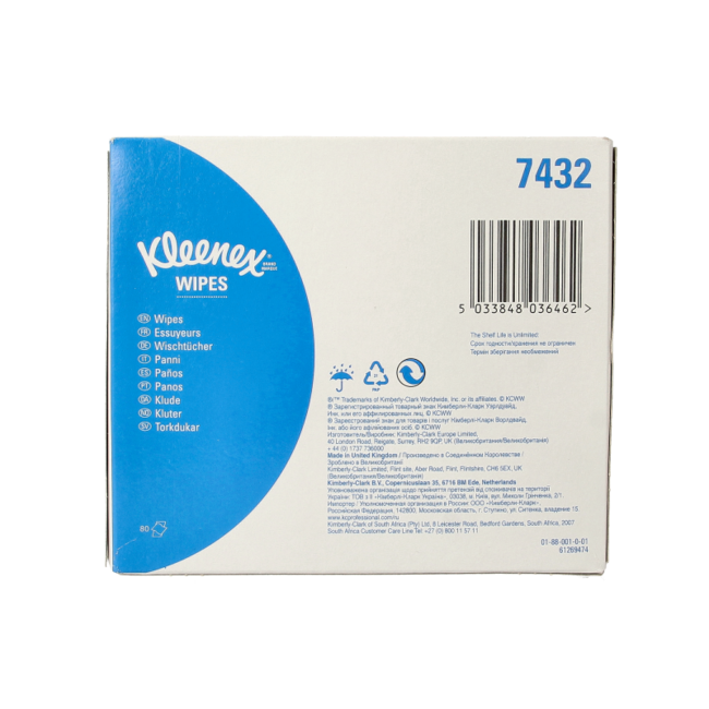 Kleenex Medizinische Wischtücher 12 x 22 cm 80 Stück