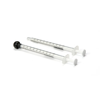 Blockline Jeringa transparente 1ml sin tapón de punta 100 unidades