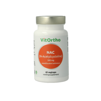 VitOrtho NAC N-Acetilcisteína 500mg 60 Cápsulas vegetarianas