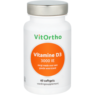 VitOrtho VitOrtho Vitamin D3 3000 IE 60 Softgels