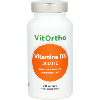 VitOrtho Vitamin D3 3000 IE 300 Softgels