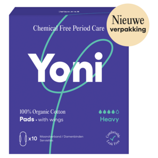 Yoni Sanitary pads heavy with wings 10 pieces
