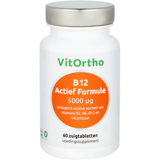 VitOrtho B12 fórmula activa 5000 mcg 60 comprimidos para chupar