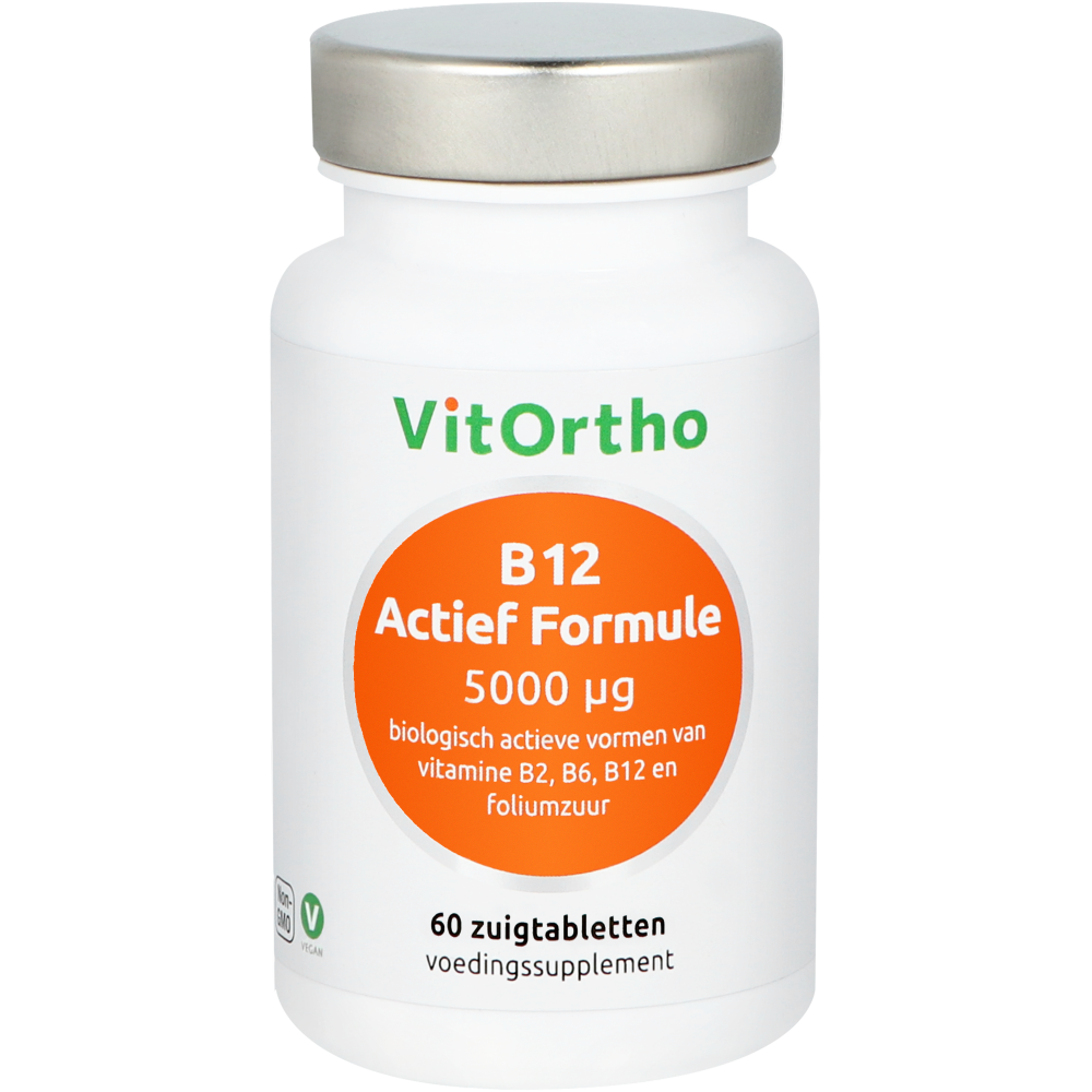VitOrtho B12 actief formule 5000 mcg 60 Zuigtabletten aanbieding