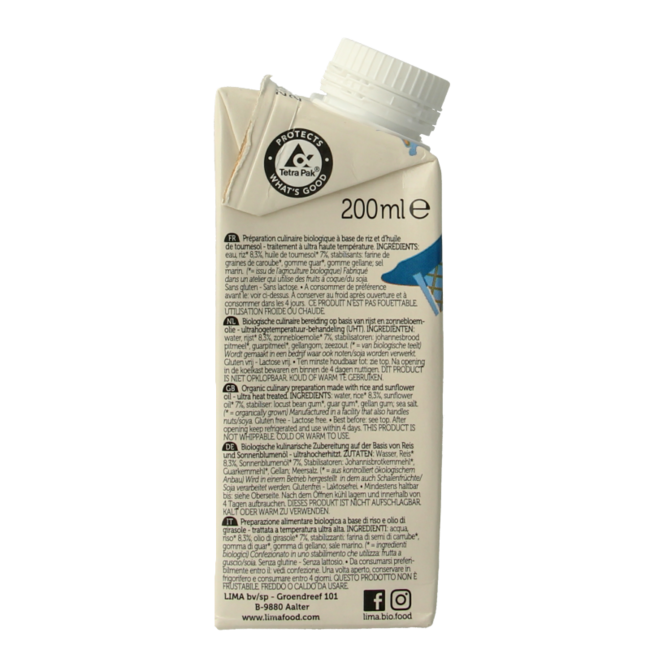 Lima Rice cuisine bio 200 Millilitres