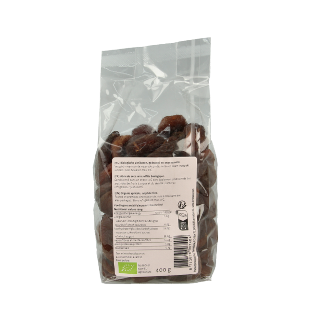 TerraSana RAW Albaricoques sin azufre bio 400 gramos