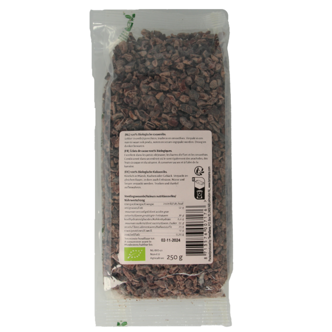 TerraSana Raw cacao nibs bio 250 gramos