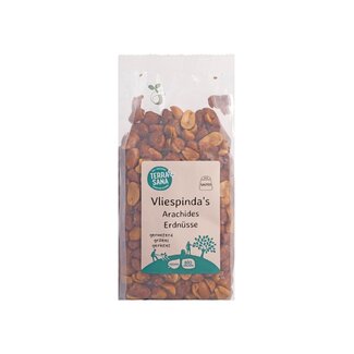 TerraSana Cacahuetes con piel tostados con sal bio 250 gramos
