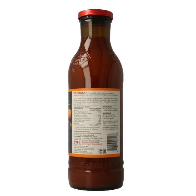 Krachtsap organic pure carrot juice 750ml