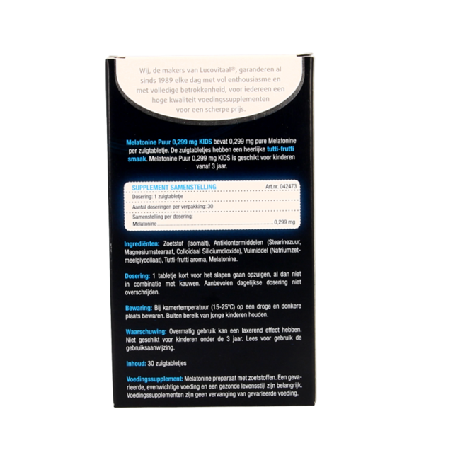 Mélatonine kids pure 0,299 mg 30 comprimés