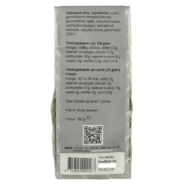 Geveltjes Liquorice 180g