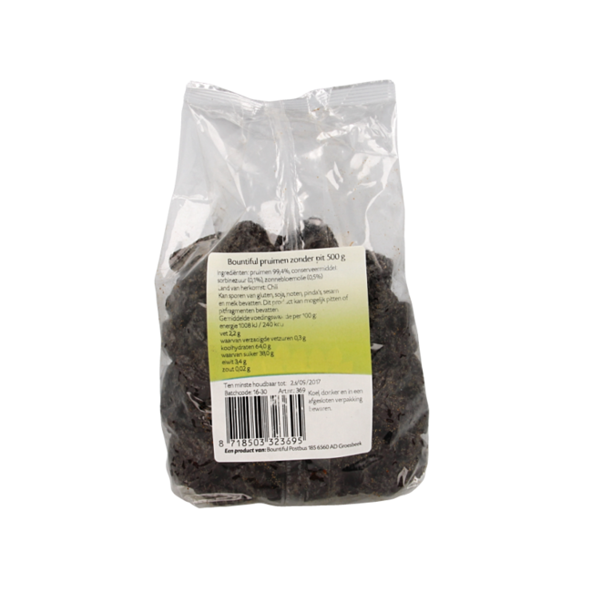 Ciruelas pasas sin hueso 500 g