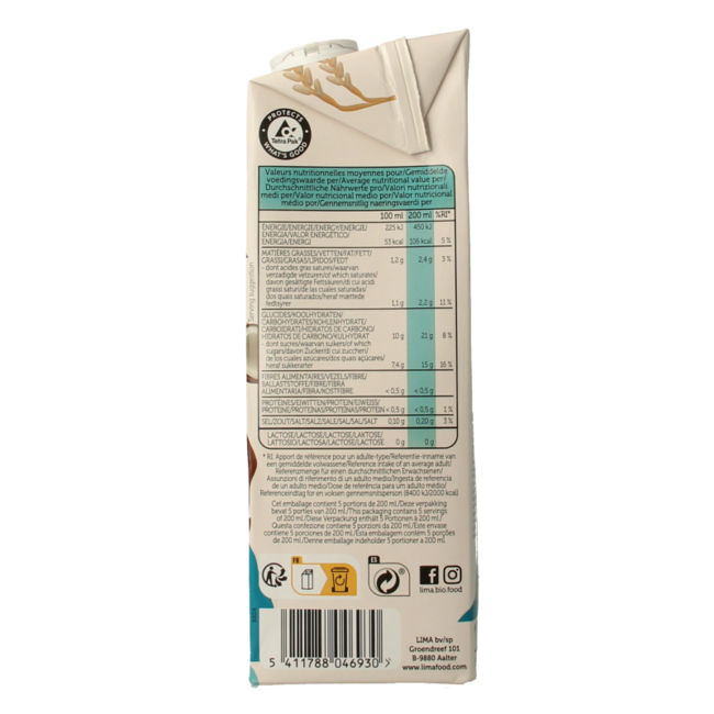 Bebida de arroz y coco bio 1 Litro