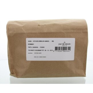 Jacob Hooy Cannelle de Ceylan moulue 1 kg