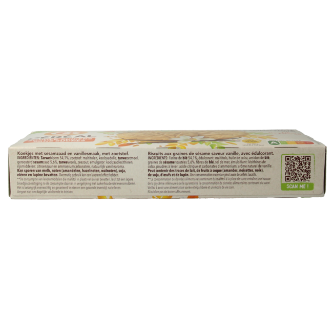 Cereal Galleta de sésamo y vainilla 132 gramos