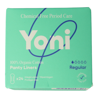 Yoni Wkładki higieniczne Yoni z bawełny organicznej, 24 sztuki