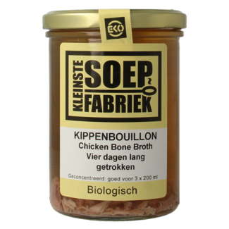 Kleinstesoepfabriek Caldo de pollo bio 400 mililitros