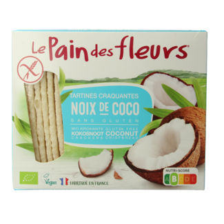 Pain Des Fleurs Crackers crujientes de coco bio 150 g