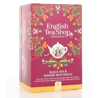 English Tea Shop English Tea Shop Ginger peach organic 20 bags