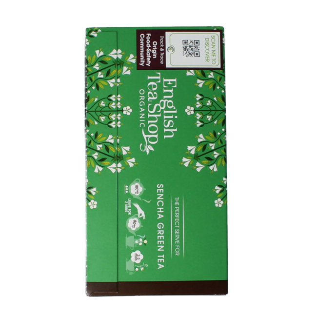 English Tea Shop Organic Japanese Green Sencha 20 Tea Bags