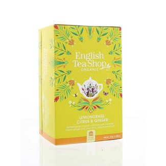 English Tea Shop English Tea Shop Tè Biologico Citronella Zenzero Agrumi 20 Bustine