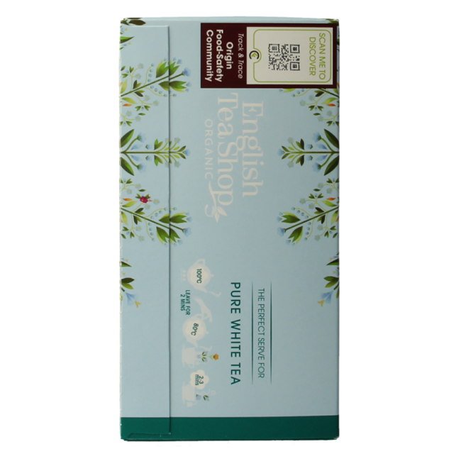 English Tea Shop Organic White Tea 20 Tea Bags