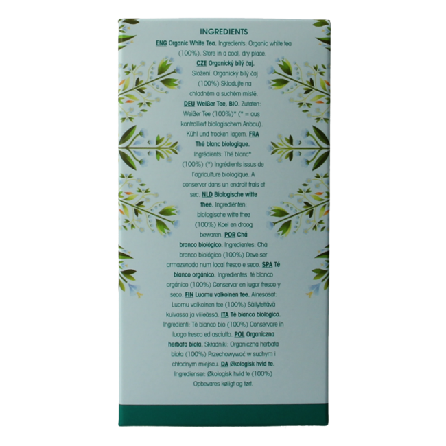 English Tea Shop Organic White Tea 20 Tea Bags