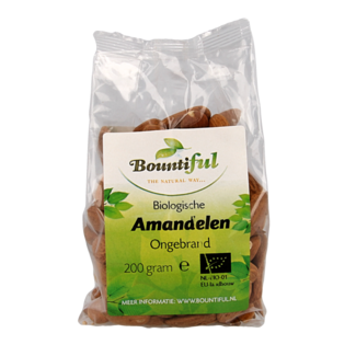 Bountiful Organic Unroasted Almonds 200g