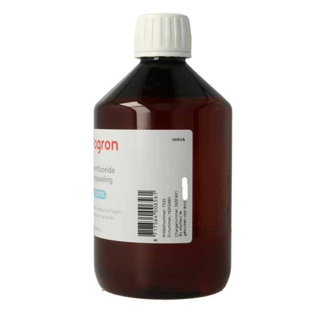 Fagron Sodium Fluoride mouthwash 0.025 500 Millilitres