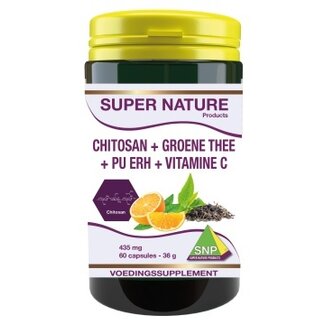 SNP SNP Chitosan groene thee pu erh thee vitamine C 435mg 60 Capsules
