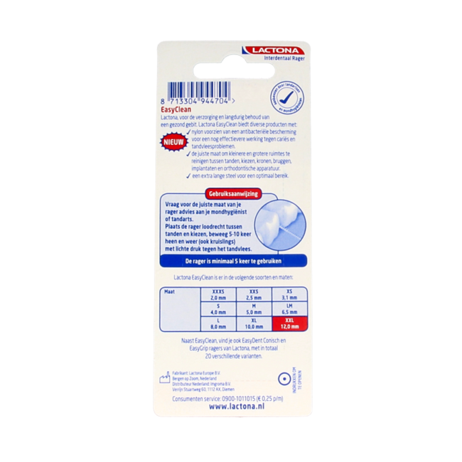 Easyclean XXL 12 mm 8 pièces