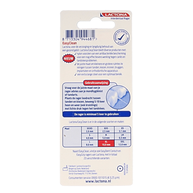 Easyclean XL 10 mm 8 sztuk