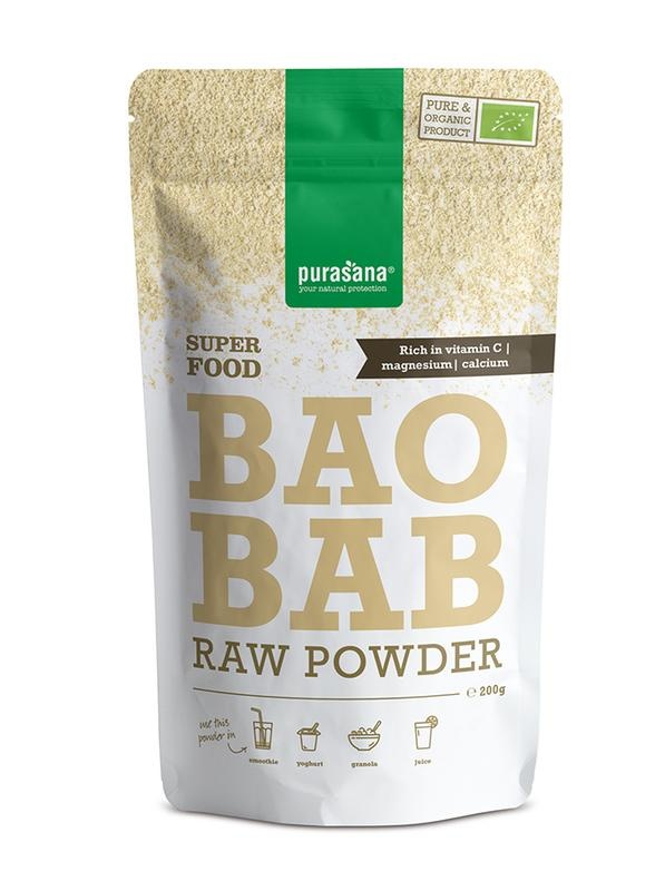 Purasana Polvere di Baobab Biologica - Energia e Vitamina C