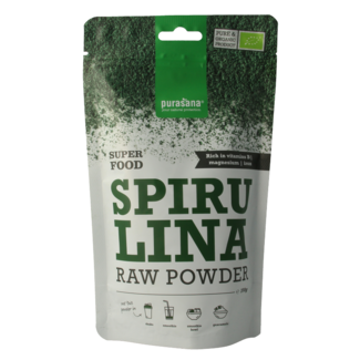 Purasana Polvo de espirulina vegano bio 200 Gramos