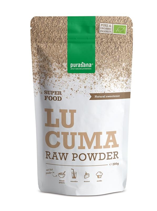 Purasana Polvere di Lucuma Bio - Dolcificante Naturale Vegano