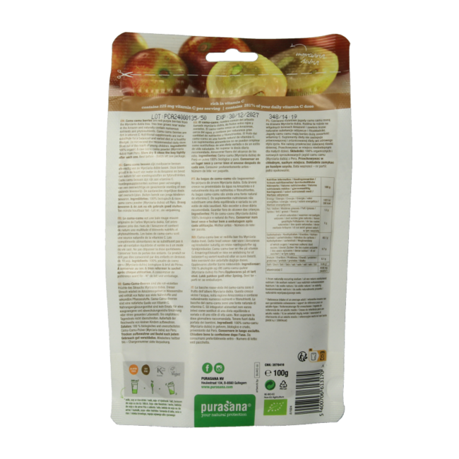 Camu Camu en polvo vegano bio 100 gramos