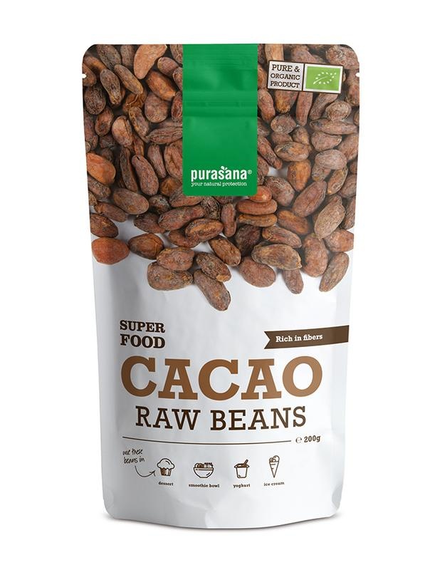 Purasana Fave di Cacao Biologiche Vegane - Energia Naturale