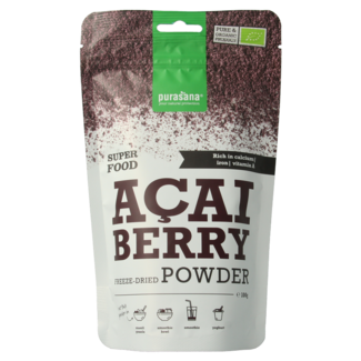 Purasana Polvo de bayas de acai vegano bio 100 gramos