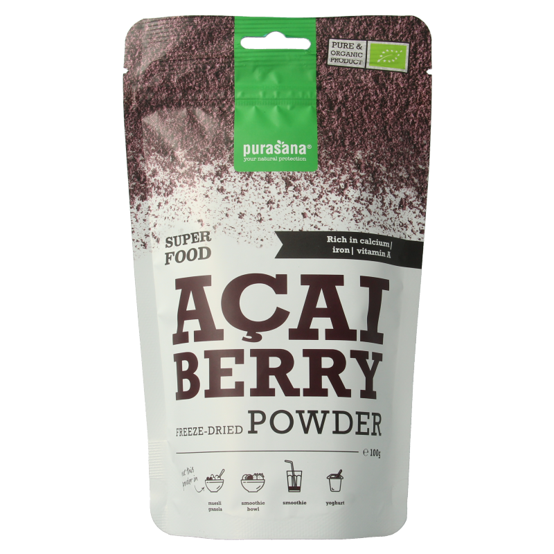 Purasana Acai Biologico in Polvere - Superfood Vegano