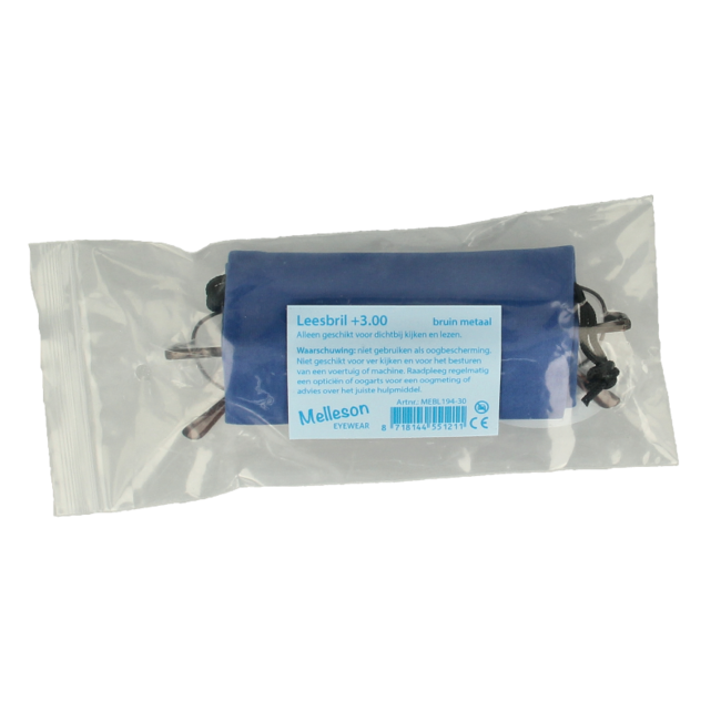 Occhiali da lettura IBD universali marroni +3.00, 1 pezzo