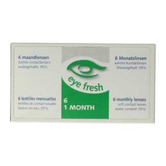 Eyefresh Eyefresh Monatslinsen -6 6 Stück