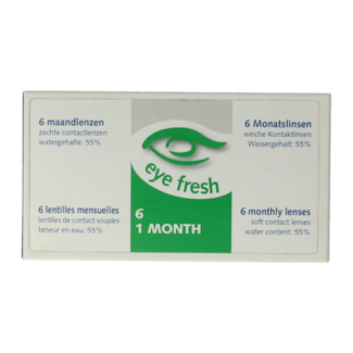 Eyefresh Eyefresh Monthly Lenses -6.00 6 Pieces