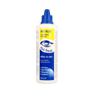 Eyefresh No rub all-in-1 solution soft lenses 240 Millilitres