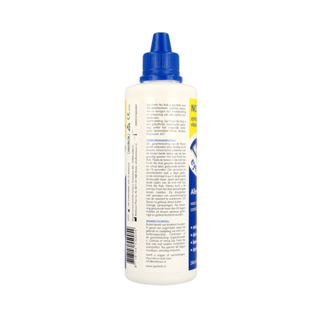 No rub all-in-1 solution soft lenses 240 Millilitres