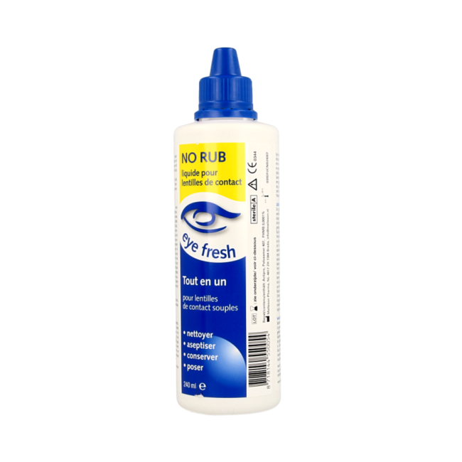 No rub all-in-1 solution soft lenses 240 Millilitres