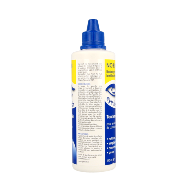No rub all-in-1 solution soft lenses 240 Millilitres