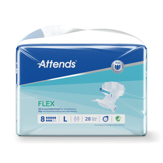 Attends Attends Flex 8 talla L 85-125cm 28 unidades