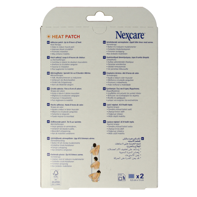 Nexcare Heat patch 2 pieces