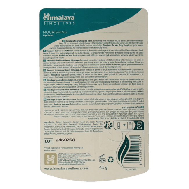 Himalaya Pflegender Lippenbalsam 4,5 Gramm